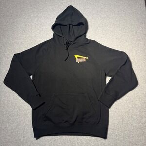 In-N-Out Burger Hoodie Mens Medium Black Neon Arrow Logo Raglan Sweatshirt M